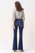 Load image into Gallery viewer, Lovervet Joanna Dark Wash Midrise Flare Jeans
