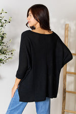 Load image into Gallery viewer, Zenana Round Neck High-Low Knit Top

