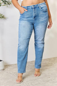 RISEN Medium Wash Mid-Rise Skinny Jeans