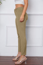 Load image into Gallery viewer, Basic Bae Ponte Stretch Knit Ankle Pants
