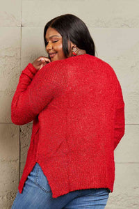 Heimish Draped Detail Knit Sweater