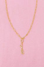 Load image into Gallery viewer, Gold Plated &quot;LOVE&quot; Dangle Necklace
