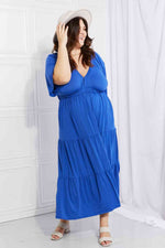 Load image into Gallery viewer, Culture Code Flare Sleeve Tiered Knit Maxi Dress
