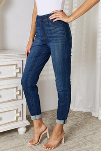 Judy Blue Skinny Cropped Pull-On Jeans