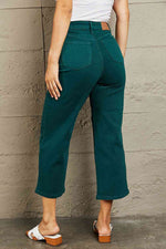 Load image into Gallery viewer, Judy Blue Hailey Tummy Control High Waisted Cropped Wide Leg Jeans
