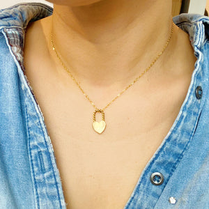 Gold Plated Heart Locket Necklace