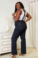 Load image into Gallery viewer, Judy Blue Classic Dark Wash Denim Overalls
