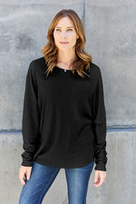 Load image into Gallery viewer, Double Take Round Neck Long Sleeve T-Shirt
