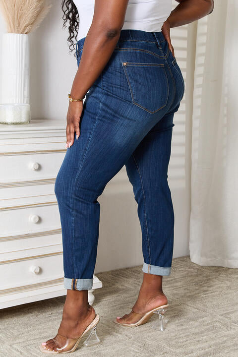 Judy Blue Skinny Cropped Pull-On Jeans