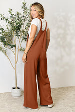 Load image into Gallery viewer, Double Take Wide Strap Knit Overall with Pockets
