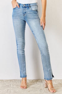 Kancan Light Wash Mid Rise Bootcut Jeans