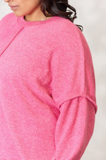 Load image into Gallery viewer, Zenana Center Seam Long Sleeve Sweatshirt
