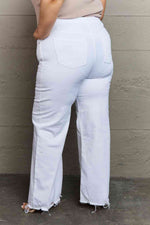 Load image into Gallery viewer, RISEN Raelene White High Waist Wide Leg Jeans
