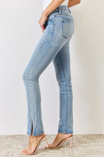Load image into Gallery viewer, Kancan Light Wash Mid Rise Bootcut Jeans

