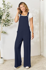 Load image into Gallery viewer, Double Take Wide Strap Knit Overall with Pockets
