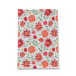 Load image into Gallery viewer, Red Flower Burst Tea Towel
