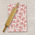 Load image into Gallery viewer, Warm Pink Floral Tea Towel
