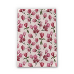 Load image into Gallery viewer, Pink Magnolia Blossoms Tea Towel
